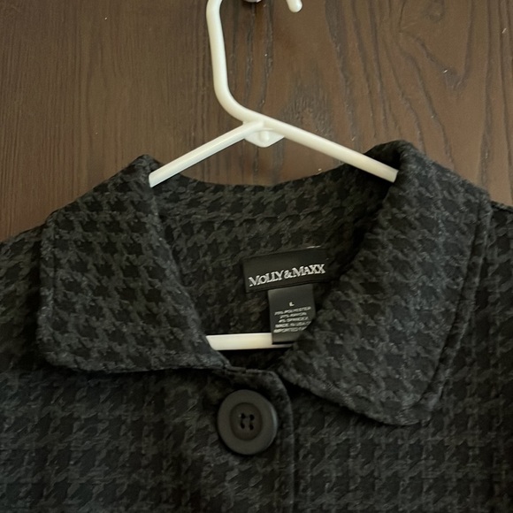 Molly & Maxx black/ gray 3/4 sleeved jacket. Size Large - Picture 5 of 8